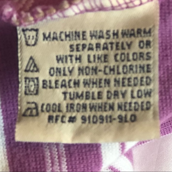 Faded Glory Stretch womens purple and white striped shortsleeve shirt top - Picture 8 of 12